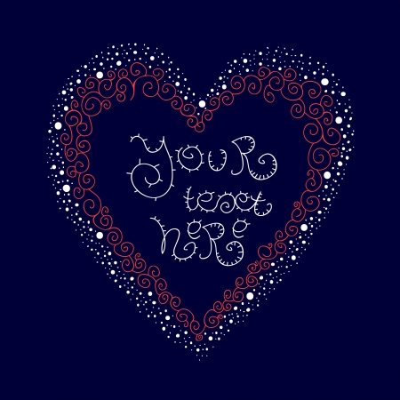 valentine's day cardのイラスト素材