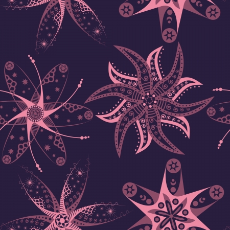 Seamless texture with flowers. Endless floral pattern. Seamless pattern can be used for wallpaper, pattern fills, web page background, surface textures.のイラスト素材