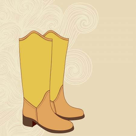 A high-heeled vintage shoes with flowers fabric. High heels background with place for you textのイラスト素材