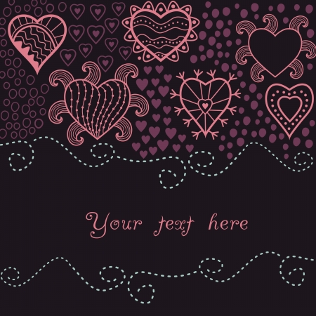 valentine's day cardのイラスト素材