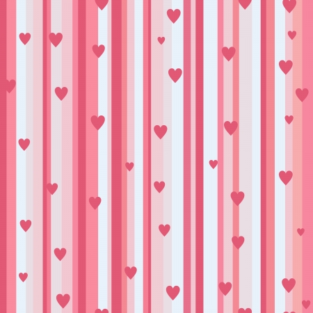 romantic seamless pattern with heartsのイラスト素材