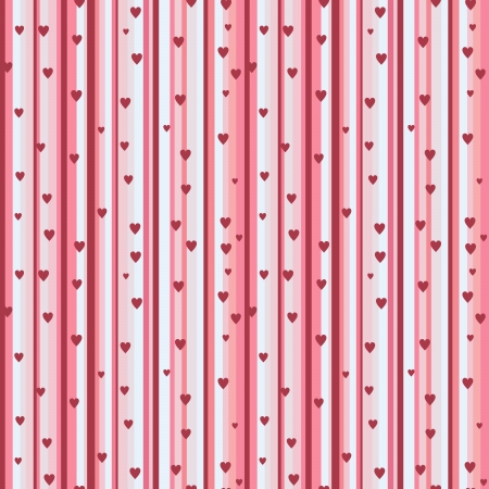 romantic seamless pattern with heartsのイラスト素材
