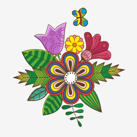 floral background with place for your textのイラスト素材