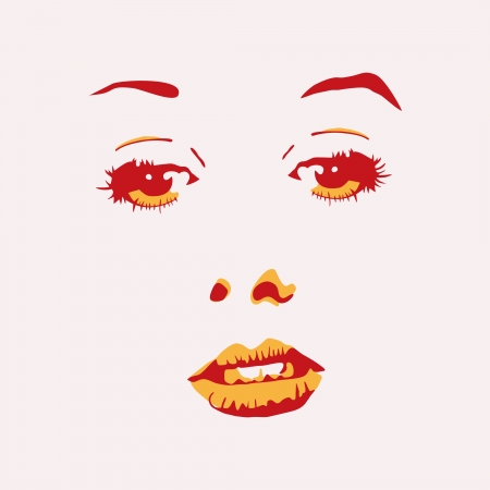 illustration of woman portraitのイラスト素材