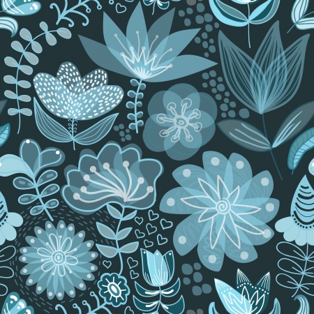 Abstract floral backgroundのイラスト素材