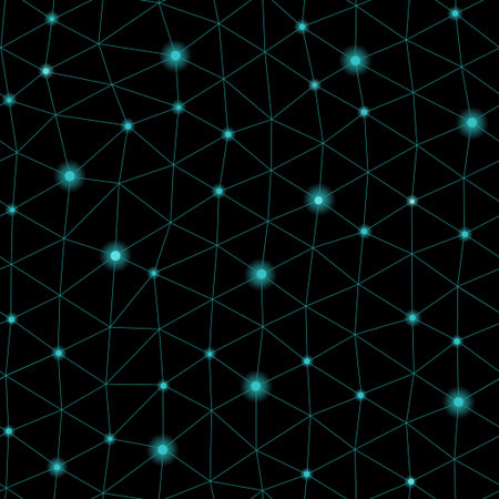 Vector abstract background - Cool cell structure, Constellation seamless pattern  Endless texture...