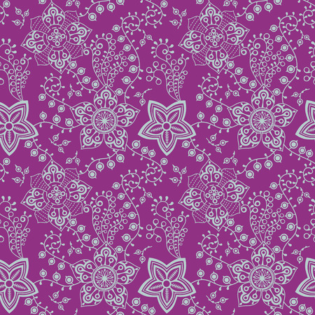 Floral seamless pattern with flowers のイラスト素材
