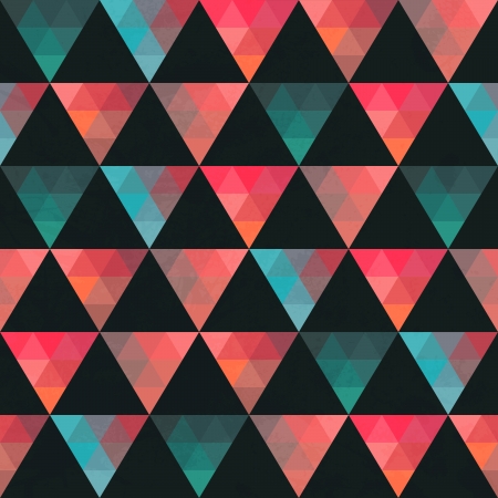 Seamless texture with triangles, mosaic endless pattern. That square design has the ability to be repeated or tiled without visible seams.のイラスト素材