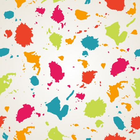 Watercolor paint stains seamless pattern.Copy square to the side and you'll get seamlessly tiling pattern which gives the resulting image ability to be repeated or tiled without visible seams.のイラスト素材
