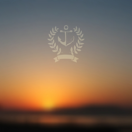 Vector web and mobile interface background. Corporate website design. Minimalistic  media backdrop. Vector. Editable. Unfocused. Wreath. Seaside background. Badge. Blurred Sunset, sunrise wallpaperのイラスト素材