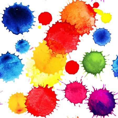 Watercolor vector seamless pattern. Seamless pattern can be used for wallpaper, pattern fills, web page background,surface textures.のイラスト素材