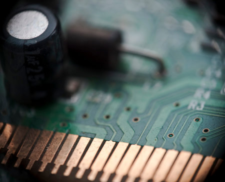 System, Motherboard, computer and electronics modern background with copyspaceの写真素材