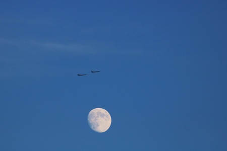 Bombers of Russian Air Force in skyの写真素材