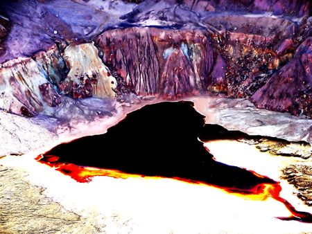 Lavender Pit Abstract v1の写真素材