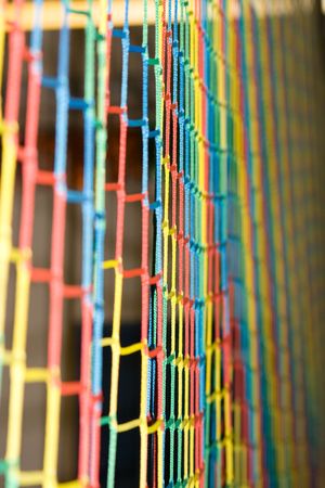 Rainbow Colored Net Background abstractの写真素材