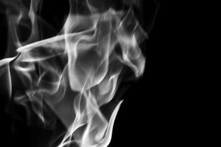 Smoke Texture Design against a Black Background.の写真素材