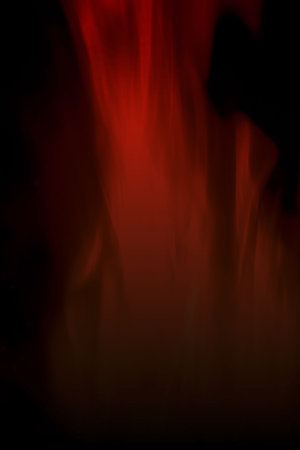 Flames Fire of Hell against a black background. 