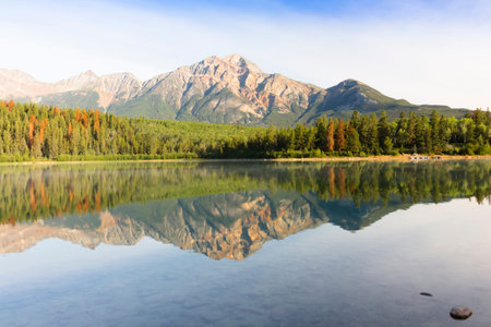 canoas at banff national park canada british columbiaの写真素材