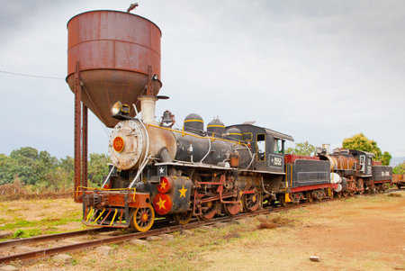 Trinidad February 2012 - In this period in Trinidad tourist visit this old steam train now used as a...