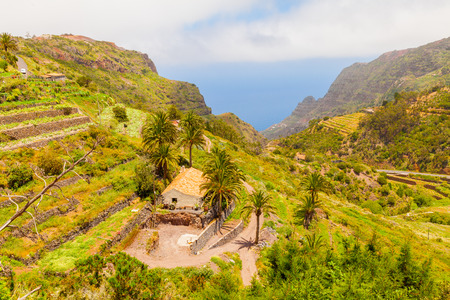 Gomera island panorama Canary Spainの写真素材