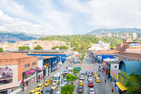 Medellin January 2018 This is the panoramic view of Medellin City from the district industriales ...