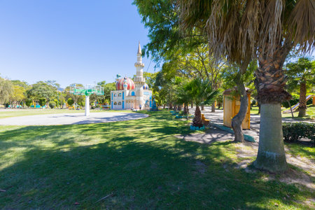 Ecuador June 2018 enchanted castle in Jipiro recreation park Loja Ecuadorのeditorial素材