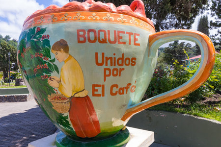 Boquete Panama October 30 2018 this is the square of Boquete called Domingo Medica and this...