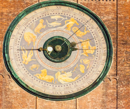 Cremona Italy January 6 2012 on the fourth floor of the tower called the Torrazzo in Cremona is set...