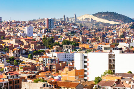 Sucre Bolivia October 18, 2019 Villa Margarita district in Northern Sucre is known for its industrial district. Shoot on October 18, 2019のeditorial素材