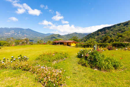 Costa Rica tropical nature and luxury house in the hills of Orosi