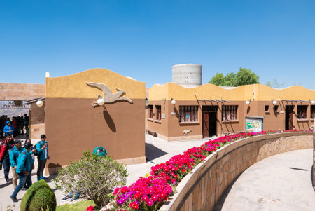 Sucre Bolivia September 27 The Cretaceous Park located in Northern Sucre was built to allow people to appreciate the largest area of dinosaur footprints in the world. Shoot on October 17, 2019のeditorial素材