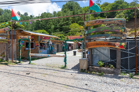 Panama Boquete, March 26, admission to the artisan market is free and includes restaurants and coffee shops. Shoot on March 26, 2021のeditorial素材