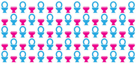 WC world toilet day. Bathroom or restroom icons. Funny vector pissing signs. For handicap people, woman, man or gender to peeing pictogram. Human handicap toilets seat with wheelchair logo.のイラスト素材