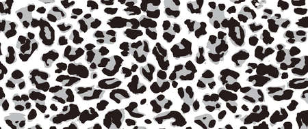 Animal icon. Leopard, cheetah or jaguar pattern texture banner. Funny vector seamless sign. Wildlife fabric print background. Camouflage pattern signs.のイラスト素材