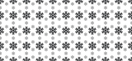 Hello Winter with snowflakes. Blue winter snow landscape. Funny vector snowfall sign Falling...