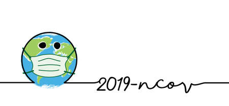 Stop Novel coronavirus epidemic spreading (Covid-19 2019-nCoV, Covid-2019) Corona virusのイラスト素材