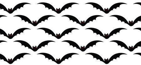 Happy halloween party. Flying bats pumpkins face. Funny flat vector signs. October 31st fest,...