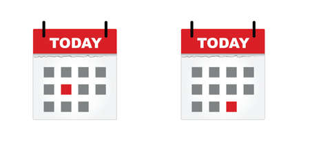 Empty calendar icon, blank calendar symbol, event icon. Deadline sign Flat vector organizer calendar pictogram. Planning concept. Memo reminder for today. to do listのイラスト素材