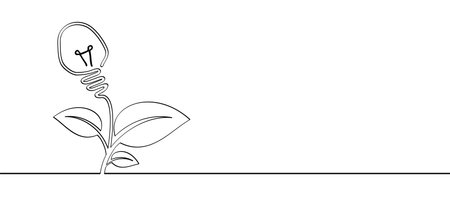 Cartoon electric light bulb, green bio or eco power icon or symbol. Natural energy lamp idea and leaves and electric plugs. Electrical cable plug with leaf. ecology conceptのイラスト素材