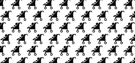pattern, travel, seamless, happy, baby, baby carriage, baby parm, born, boy, buggy, care, carriage, child, children, concept, father, girl, icon, kid, kids, little, logo, mother, newborn, no, no ban,のイラスト素材