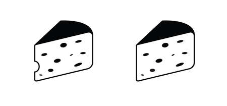 Cheese black icon or symbol.. candle point, Vector icon.のイラスト素材