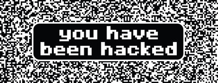 you have been hacked. Vector hacker icon or pictogram. Key logger, cyber security concept....