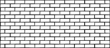 Grunge, empty background brick wall side view. Funny vector block stone for texture banner or wallpaper. urban sign. Building brick pattern, seamless. Background for home or office.のイラスト素材