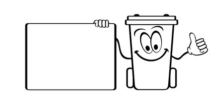 Container. Waste bin or litter bin. garbage can; trash can. Trash bin or dust bin symbol. Waste Recycling. Global day of recycling or America recycles day. Recycle and solid waste. Dustbin, Wheeliebinのイラスト素材