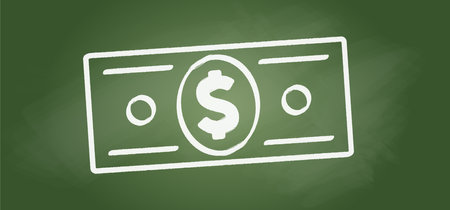 Cartoon bundle usa paper money icon or logo. Vector dollars, money notes or money bill. Bills for cash and currency. Bank notes, banking finance investment. America, usa flag. Portrait, profile picture.のイラスト素材