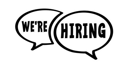 We're Hiring, Join Our Team. Swearing, dialogue, speaking icon. Profile, search job vacancy icon. Recruitment symbol. Hiring set. people symbol. Find candidate for contract. Talent worker.のイラスト素材