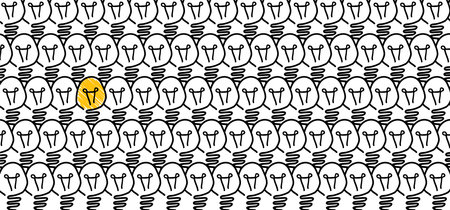 Comic brain electric lamp idea doodle FAQ, business loading concept Fun vector creative light bulb icon or sign ideas Brilliant lightbulb education or inventions icon Think big Great. Strategyのイラスト素材