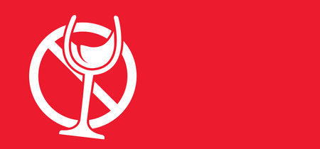 Dry January, that is an annual alcohol free month after the new year holiday. No alcohol during this. Stop drinking or drinking alcohol. People to abstain from alcohol for the month of January.のイラスト素材