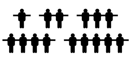Cartoon table football game or foosball or table soccer. Soccer ball in goal. Soccer border. football players pawn. Football table soccer, sports team. Game to score goals. Game pins or pieces on bar.のイラスト素材