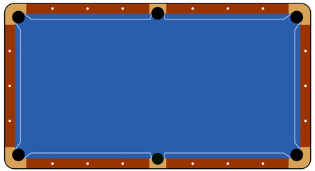 Billiard balls for billiard triangle. Billiard table or snooker table with cues and balls rack....